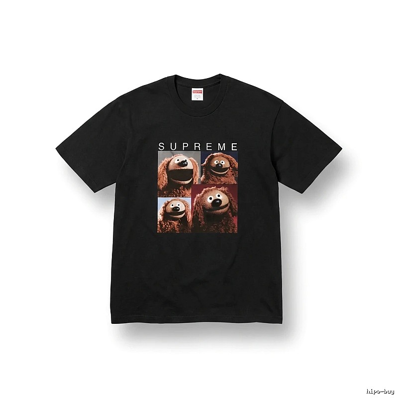Supreme Cartoon Style Black T-shirt