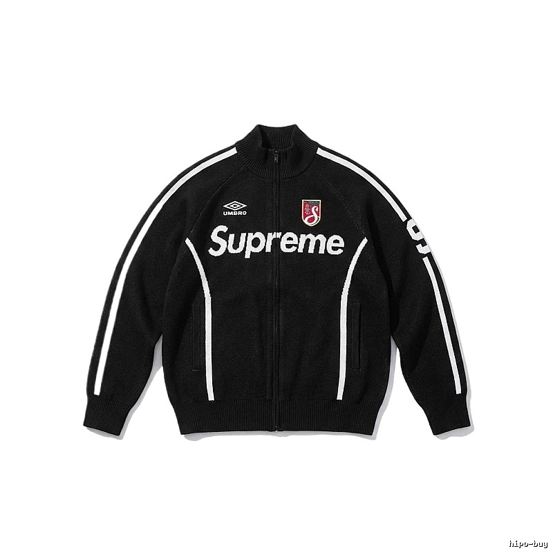 Supreme co-branded sporty black coat