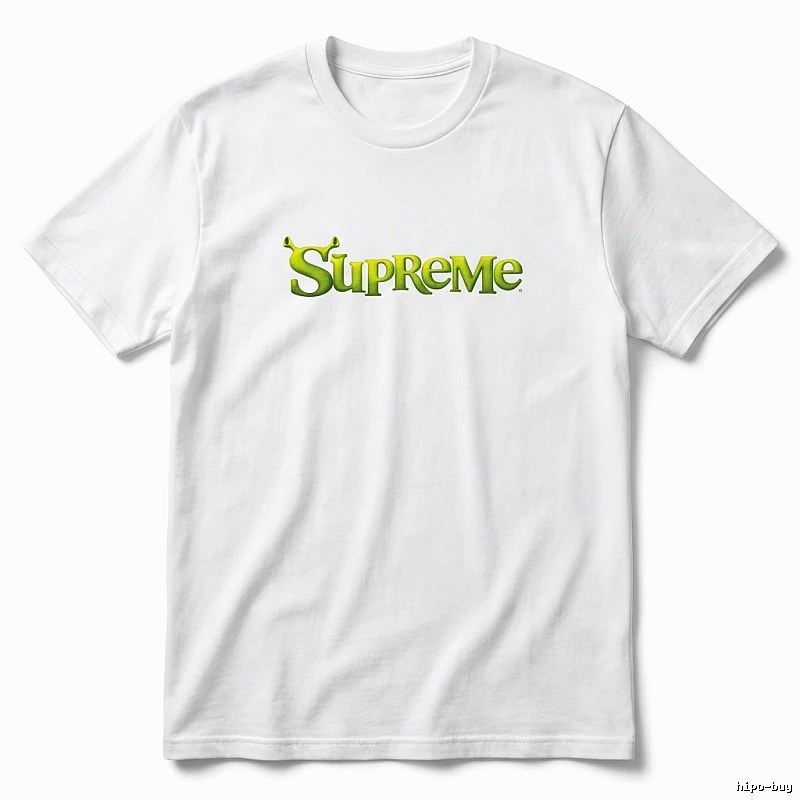 Supreme Fluorescent Green Trendy T-shirt