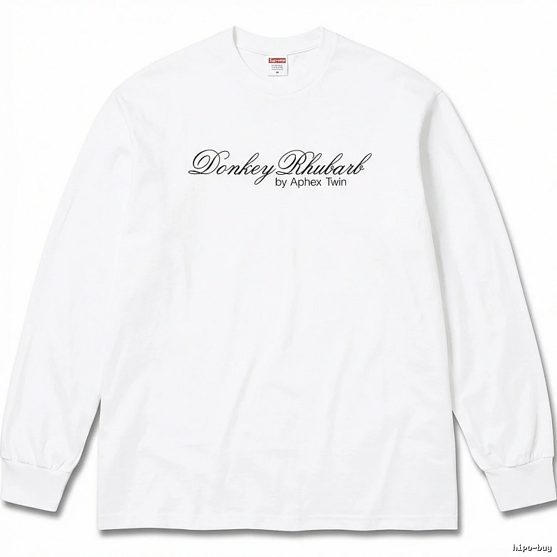 Supreme letter style white long-sleeve