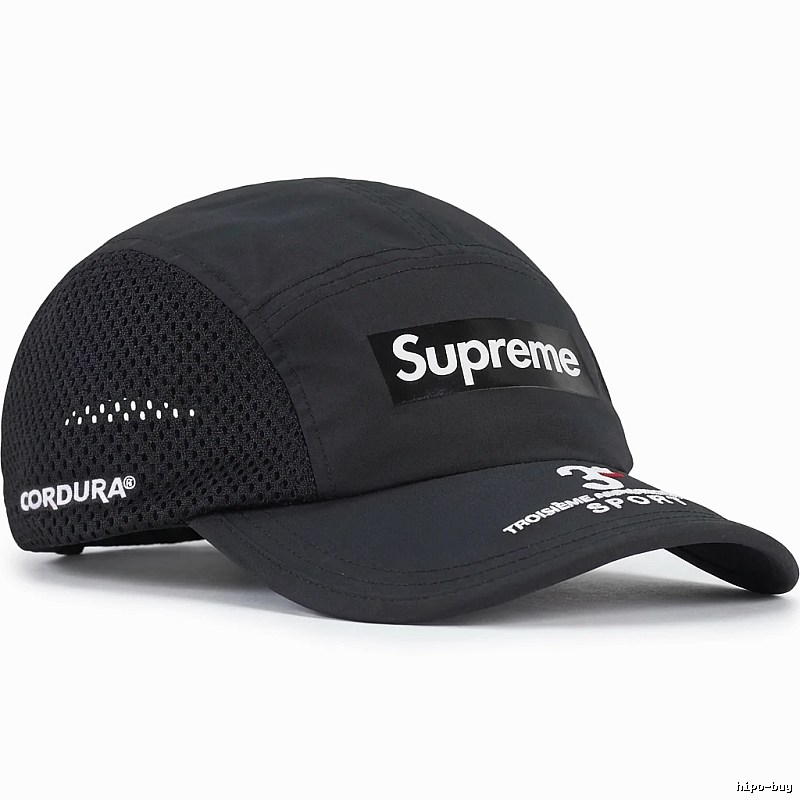 Supreme minimalist style black hat