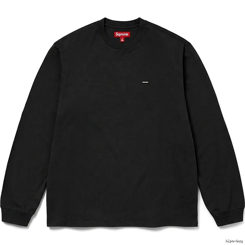 Supreme minimalist style black long-sleeved shirt