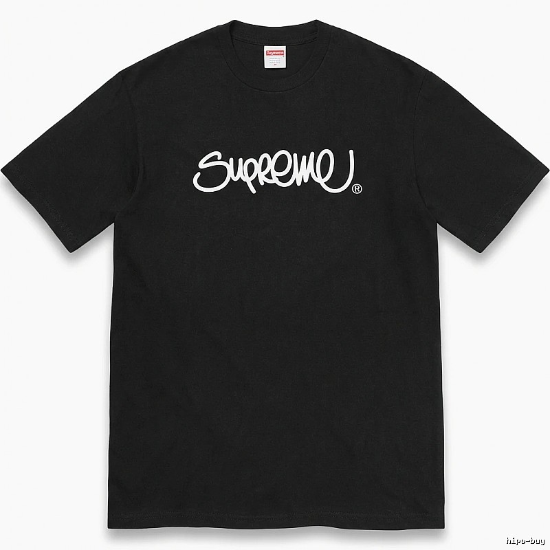 Supreme minimalist style black T-shirt
