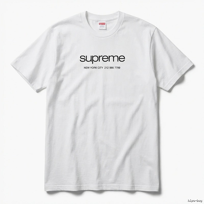 Supreme minimalist style white T-shirt