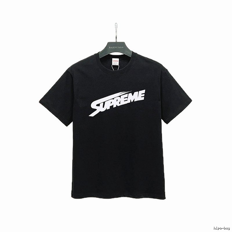 Supreme Printed Street-Style Black T-Shirt