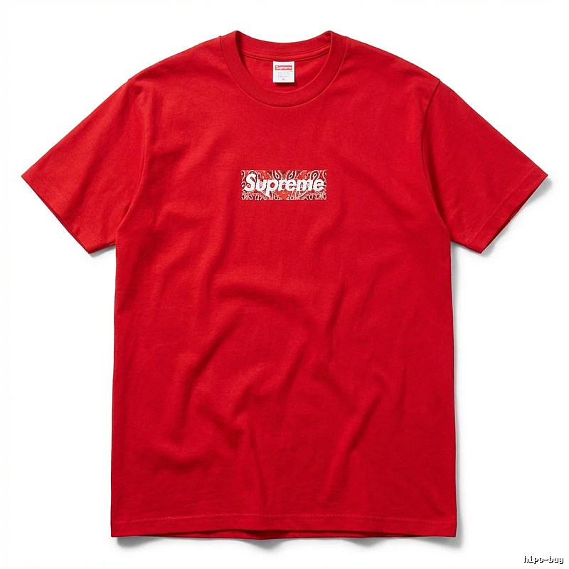 Supreme Printed Trendy Red T-shirt