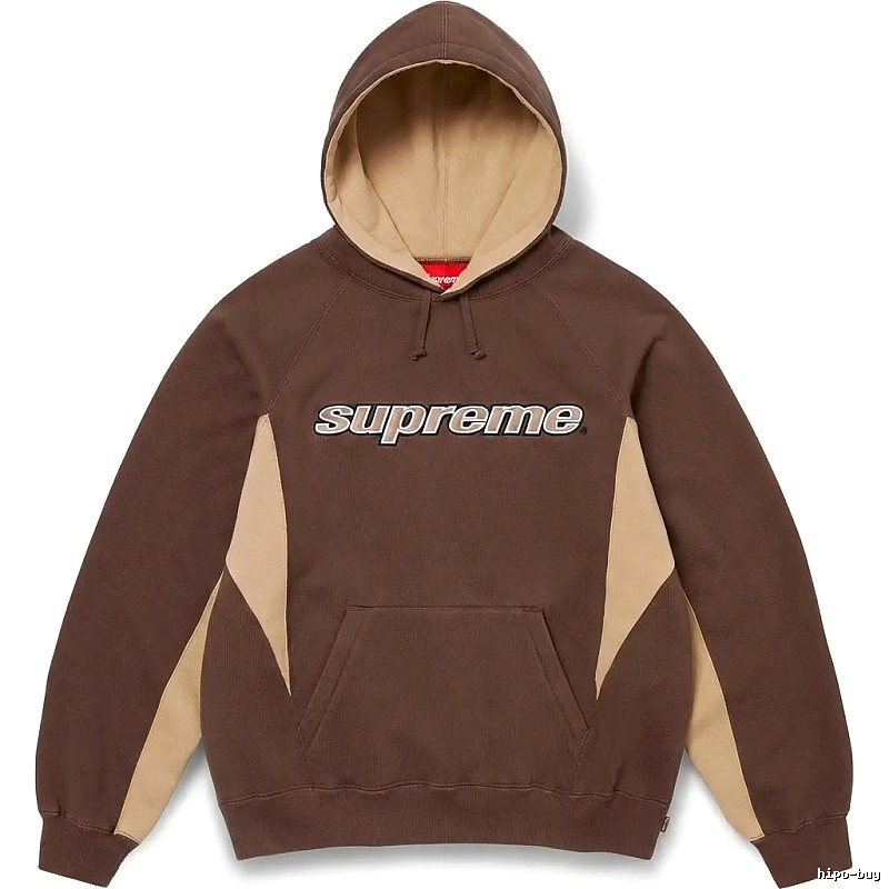Supreme retro-style brown hoodie