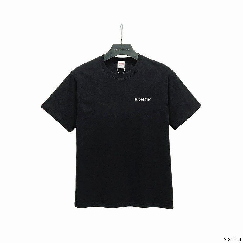 Supreme Small Logo Series Street Style Black T-Shirt