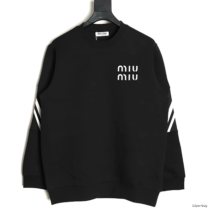 Sweatshirt by Miu Miu with Black Sweatshirt with White Miu