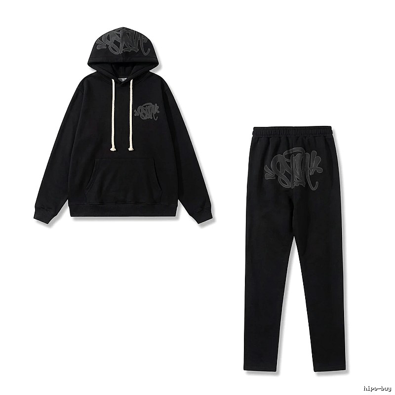 SynaWorld Graffiti Trendy Cool Style Black Suit