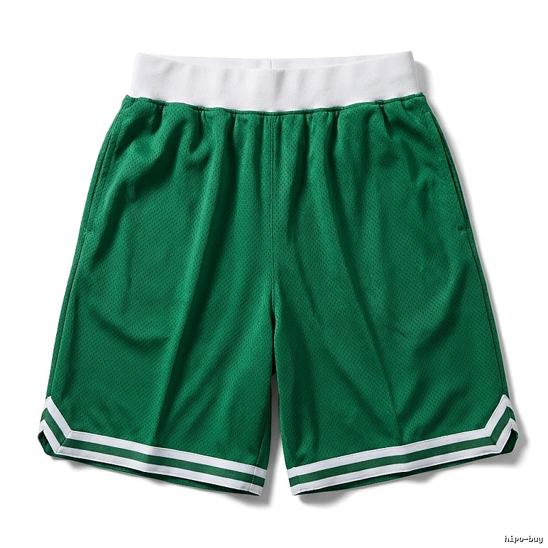 Tatum green and white retro-style shorts