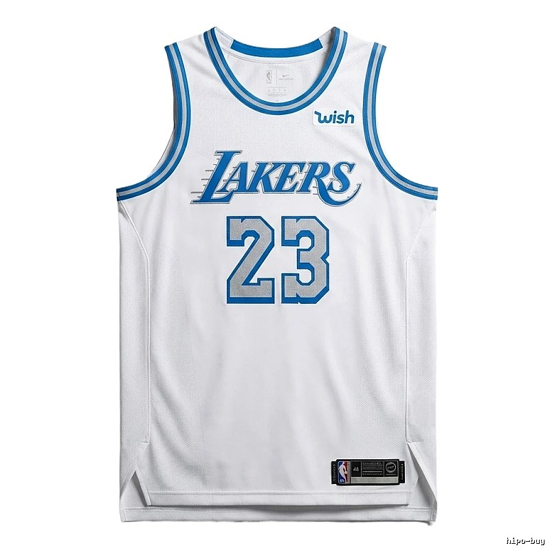 The No. 23 white jersey of the LBJ Lakers.