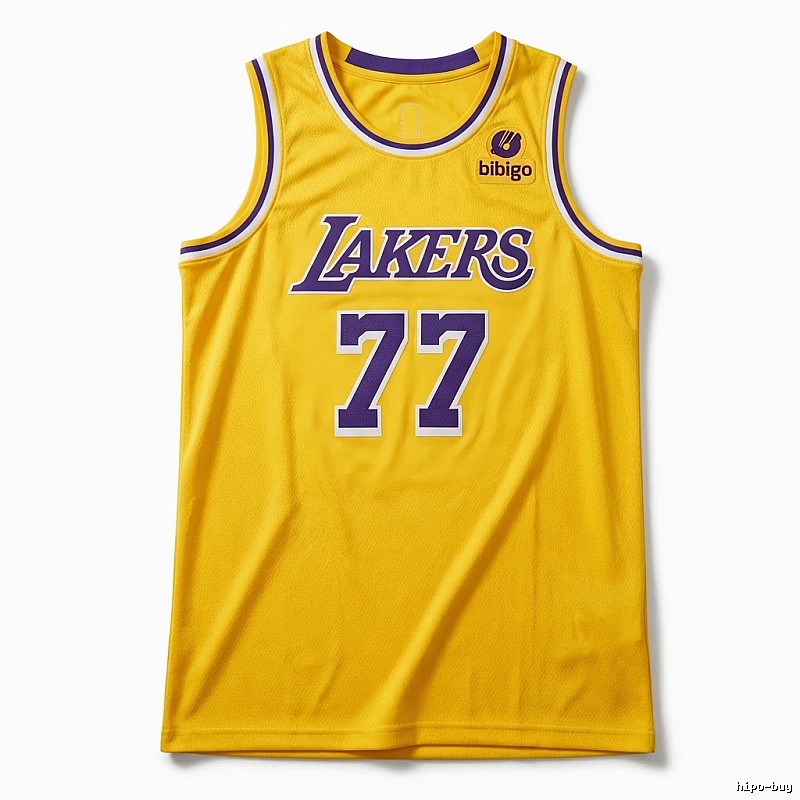 The No. 77 yellow jersey of the Mavericks.