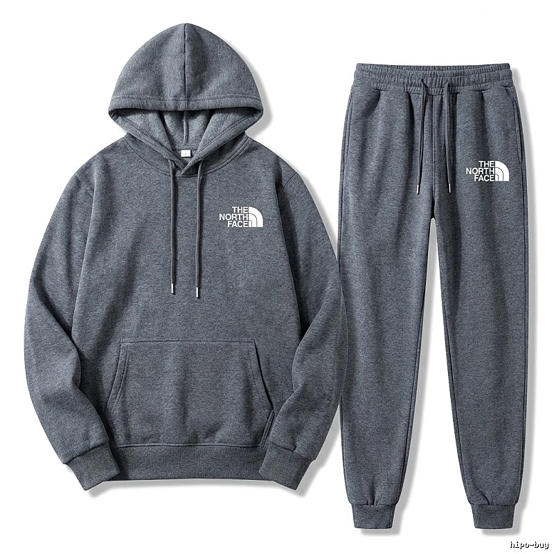 The North Face Simple Gray Sportswear Set