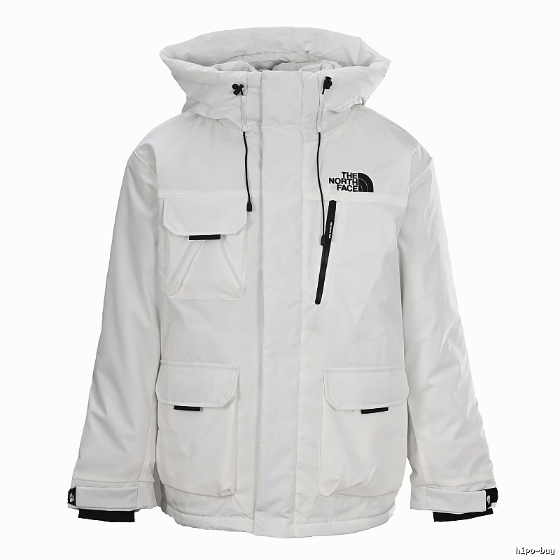 The North Face Utility Snow Jacket with hooded build in White