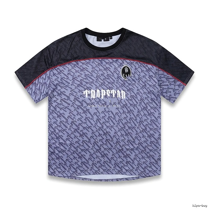 Trapstar Dark Purple and Black Short-sleeve