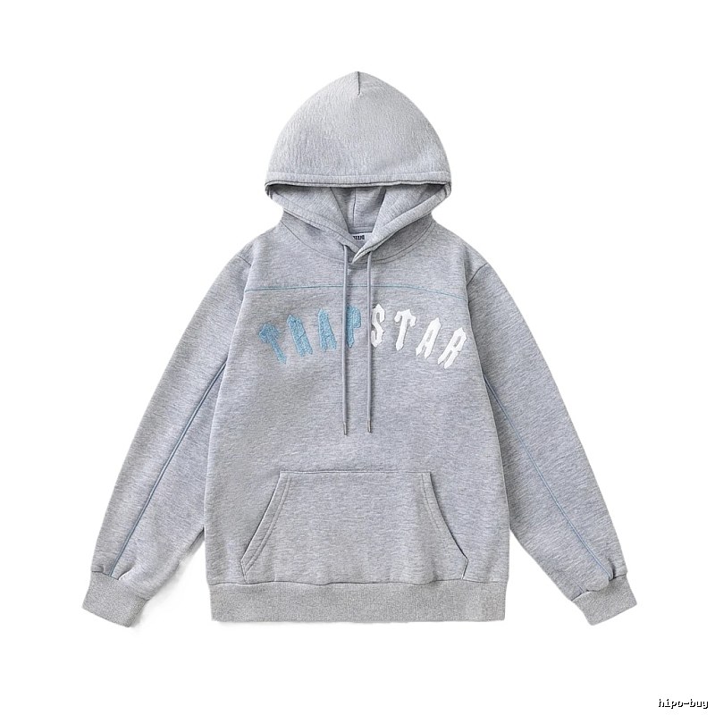Trapstar Letter Trendy Cool Gray Sweatshirt
