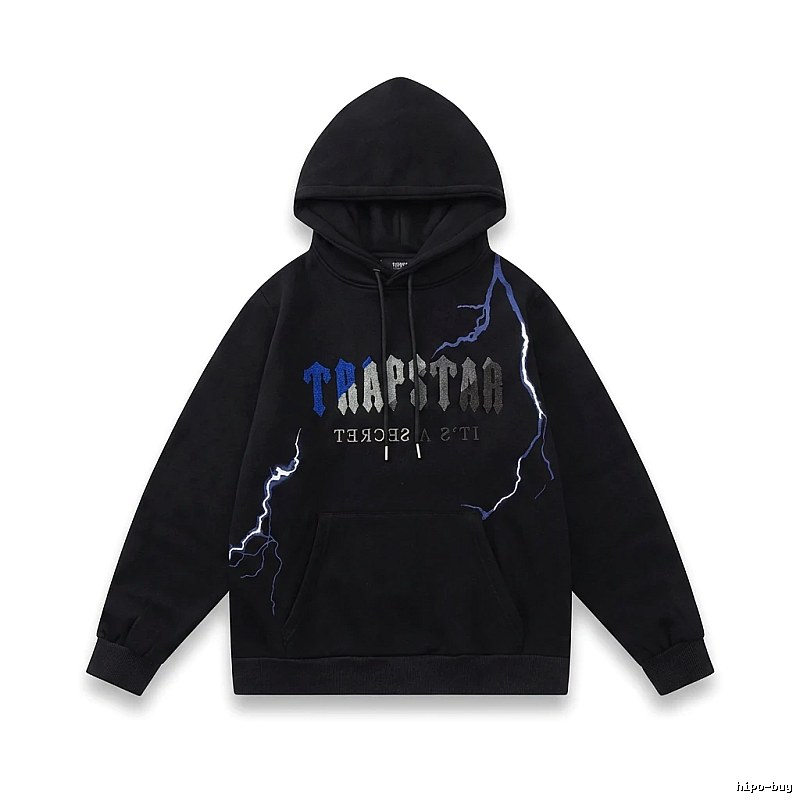 Trapstar Lightning Wind Black Hoodie