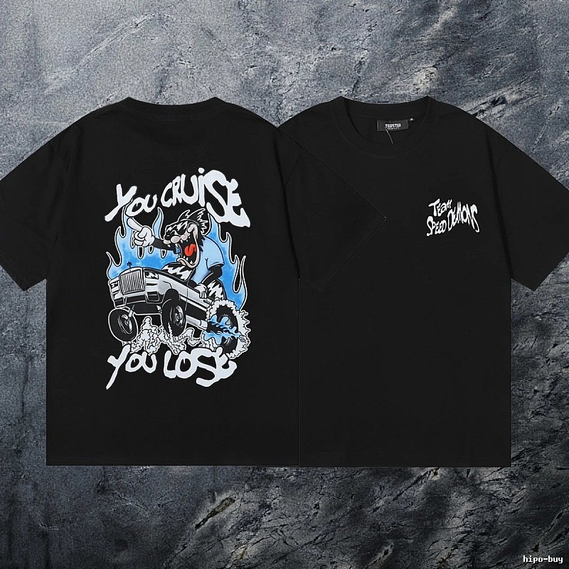 Trapstar Relaxed Keys graphic T-shirt Black White Key with Versatile Design