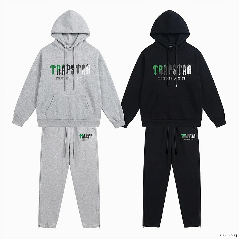 Trapstar Trendy and Cool Style Grey-Black Suit