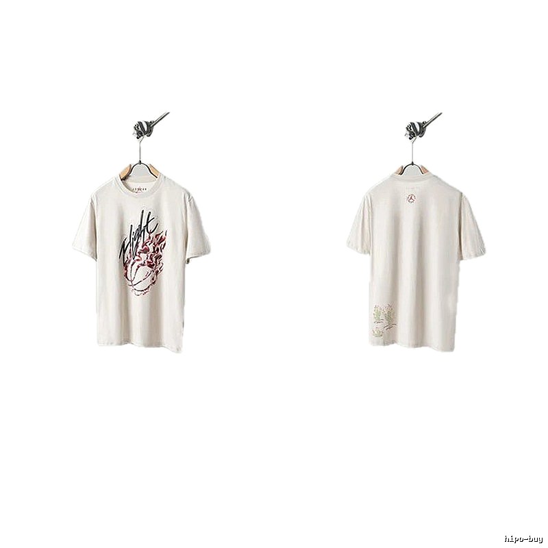 Travis Scott Cactus Co-branded Street-style Off-white T-shirt