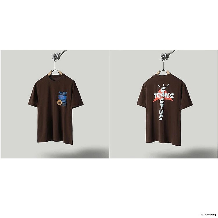 Travis Scott Cactus Graffiti Brown T-Shirt