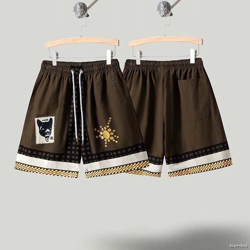 Travis Scott Cactus Jack American Retro Brown Shorts