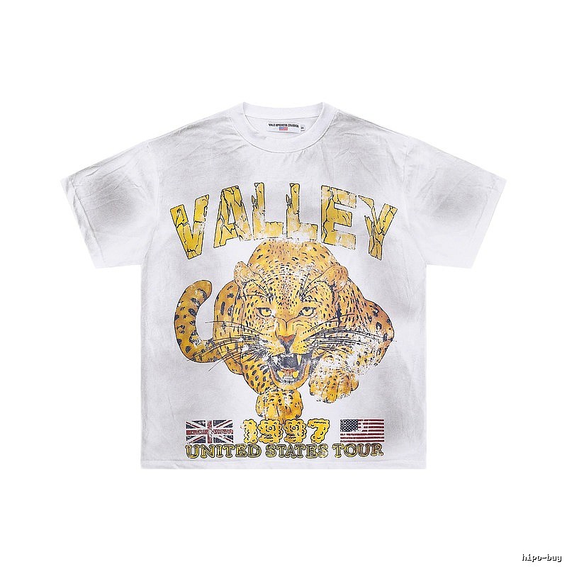Valley American Vintage Cheetah Print White T-Shirt