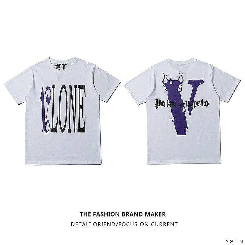 Vlone Gift Ready Logo T-shirt Black Purple Vlone with Standout Detail