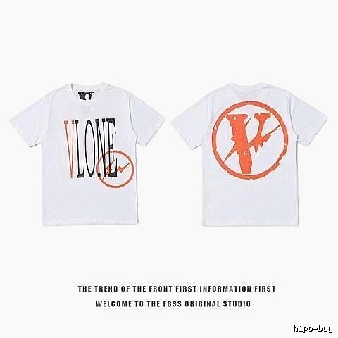 Vlone Logo Detail Logo T-shirt Black Purple Vlone with Functional Detail