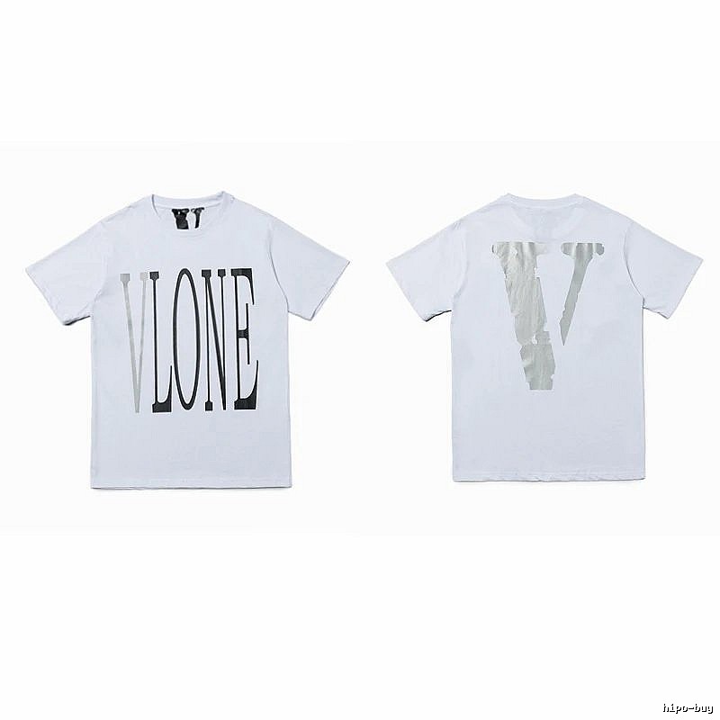 Vlone Patterned Logo T-shirt Black Purple Vlone with Signature Styling