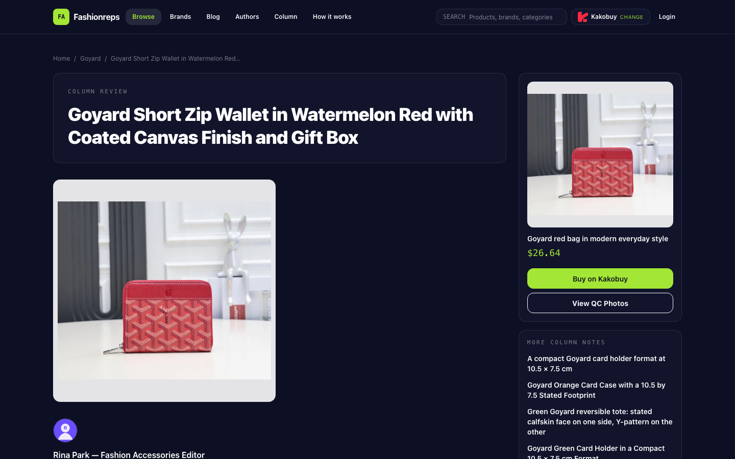 Goyard Red Wallet: Is 11.5×9.5×2 cm Enough?