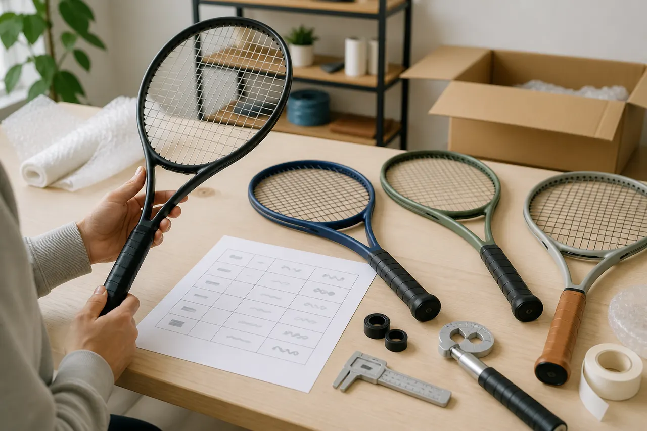 hipobuy Tennis Racket Spreadsheet Guide visual guide for hipobuy